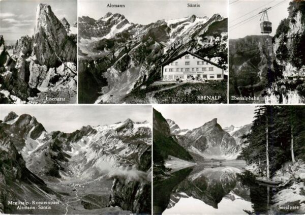 Ebenalp 1641m AI Berggasthaus Altmann Säntis Bergbahn Me