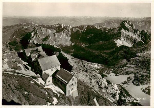 Saentis 2504m AR Säntisgipfel Berghotel Säntis