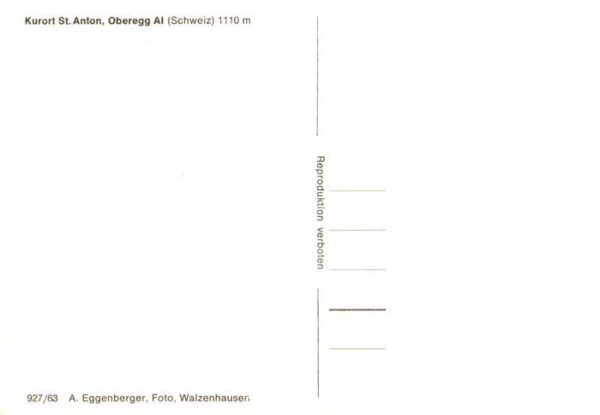 St Anton 1121m Gais AI Teilansicht Kurort mit Kirche – Bild 2