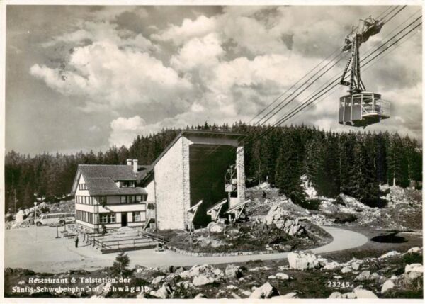 Schwaegalp AR Restaurant und Talstation der Säntis Sc
