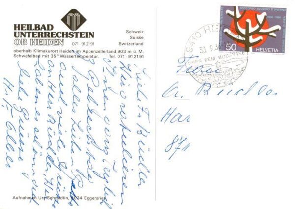 Heiden AR Heilbad Unterrechstein Schwefelbad – Bild 2