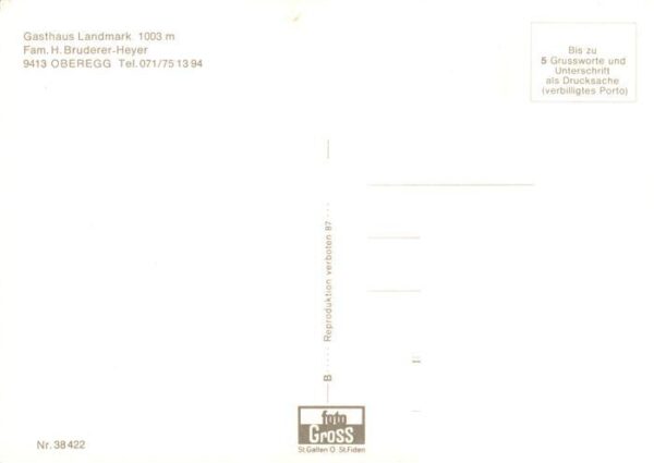 Oberegg IR Gasthaus Landmark – Bild 2