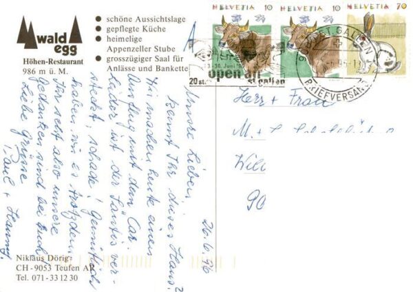 Teufen AR Waldegg Höhen Restaurant – Bild 2