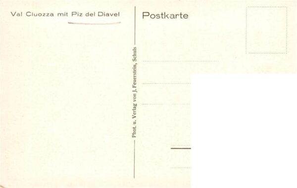 Val Cluoza Cluozatal GR mit Piz del Diavel – Bild 2