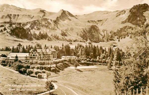 Stoos SZ Hotel Kurhaus Stoos mit Blick auf Hause