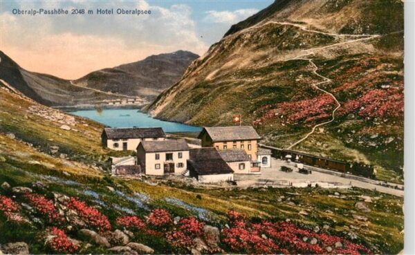 Oberalp-Passhoehe 2762m GR Hotel Oberalpsee Panorama