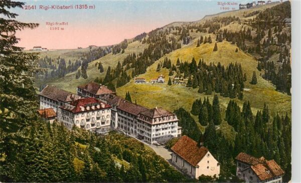 Rigi Kloesterli Panoram mit Rigi Staffel