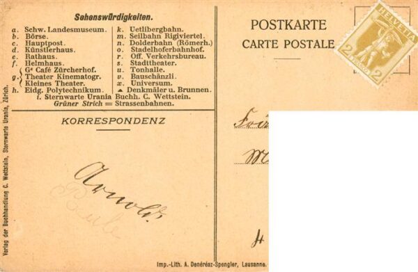 Zuerich  ZH Urania Stadtplan – Bild 2