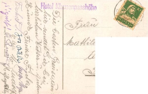 Klausenstrasse UR Panoramakarte – Bild 2