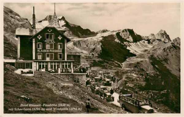 Klausenpasshoehe Hotel Klausen Passhöhe mit Scheerhorn u