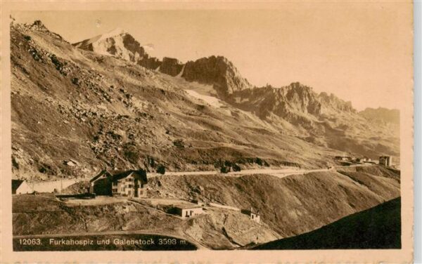 Furka 2431m UR Furkahospiz und Galenstock