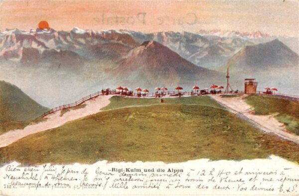 Rigi Kulm und die Alpen