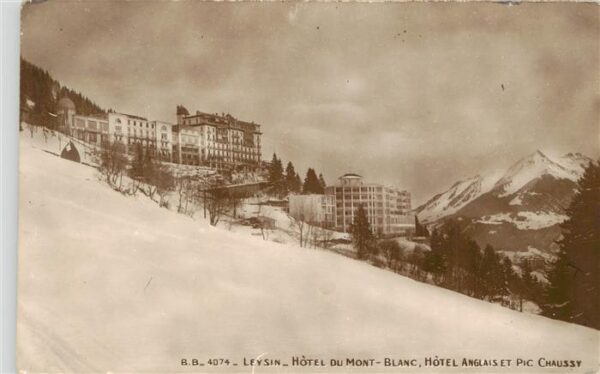 Leysin VD Hotel du Mont Blanc Hotel Anglais et Pi
