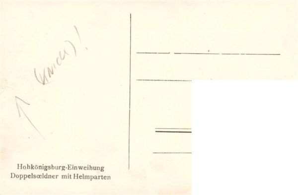 Hohkoenigsburg Haut-Koenigsbourg Doppelsöldner mit Helmparten – Bild 2