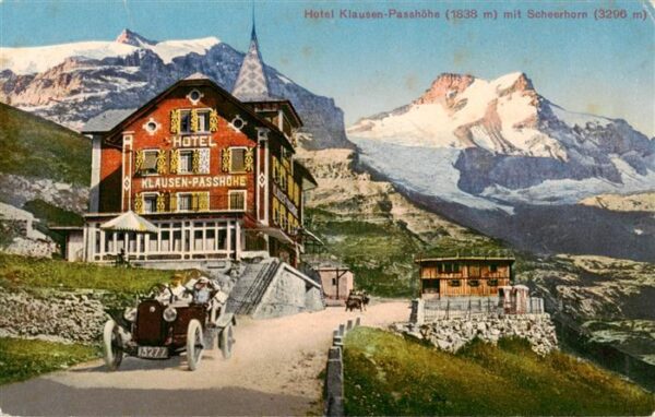 Klausenpasshoehe Hotel Klausen Passhöhe mit Scheerhorn