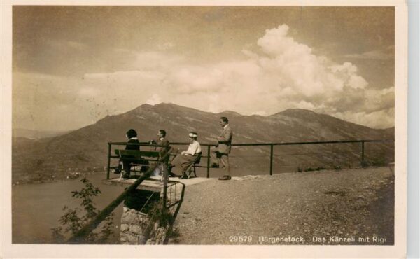Buergenstock Vierwaldstaettersee NW Das Känzeli mit Rigi