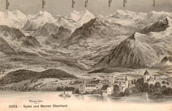 Spiez Thunersee BE und Berner Oberland Berner Alpen