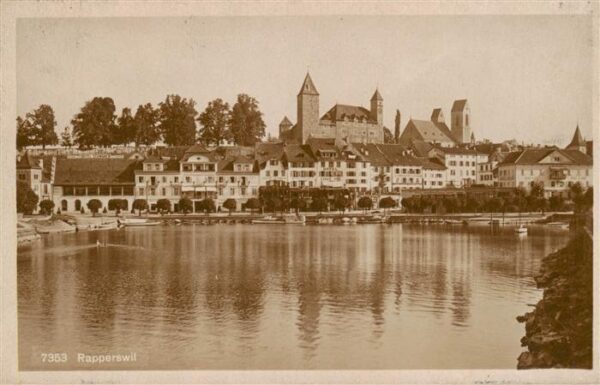 Rapperswil BE Ansicht vom Zürichsee aus
