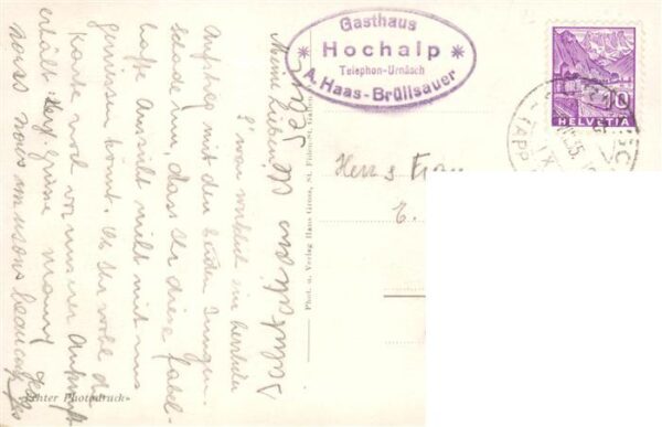 Urnaesch AR Gasthaus Hochalp – Bild 2