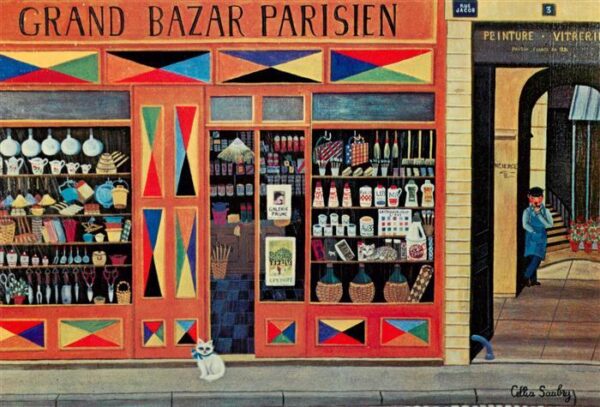 Paris 75 Galerie naifs et primitifs Künstlerkart
