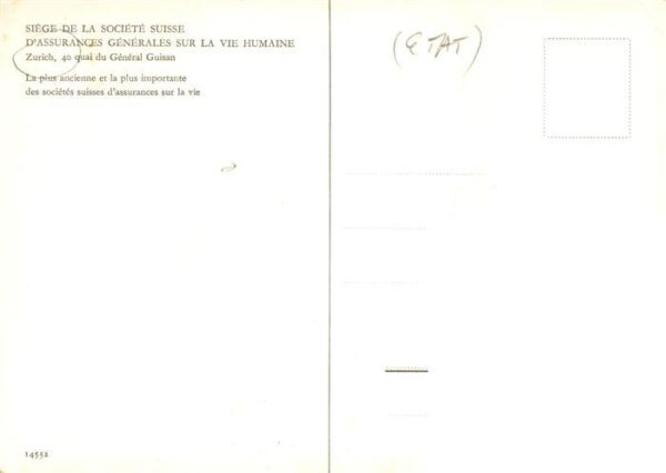 Zuerich  ZH Siege de la Societe Suisse d’Assurances – Bild 2