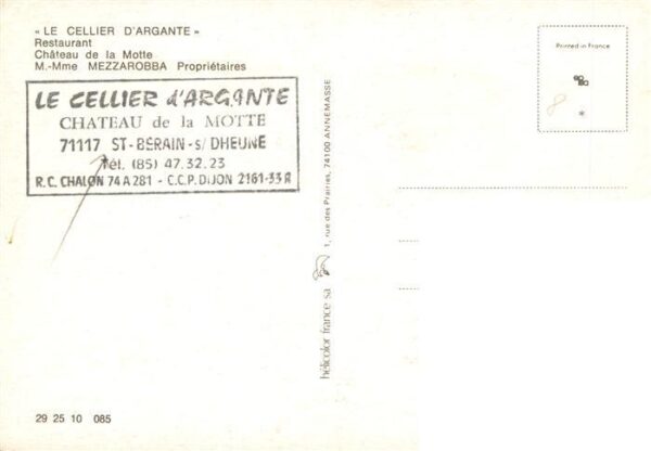 St-Berain-sur-Dheune 71 Saone-et-Loire Le Cellier d’Argante Chateau de la Mott – Bild 2