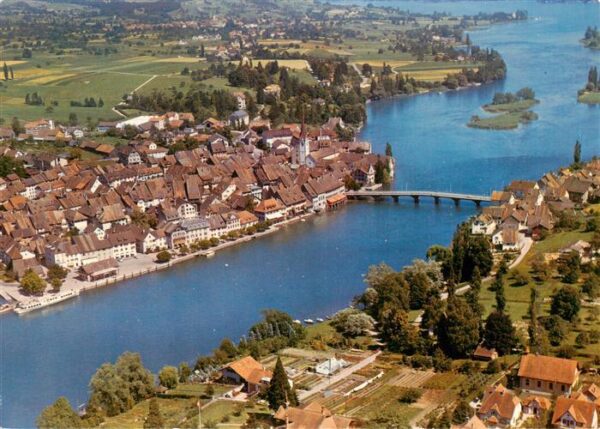 Stein am Rhein SH Fliegeraufnahme