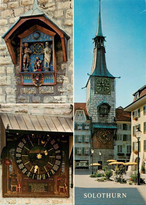 Solothurn Soleure SO Zeitglockenturm mit astronomischer Uhr