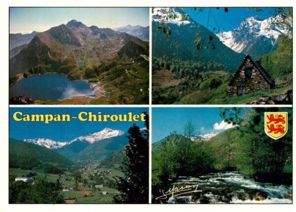 Campan 65 Hautes-Pyrenees en vallee de Campan Le lac bleu et le p