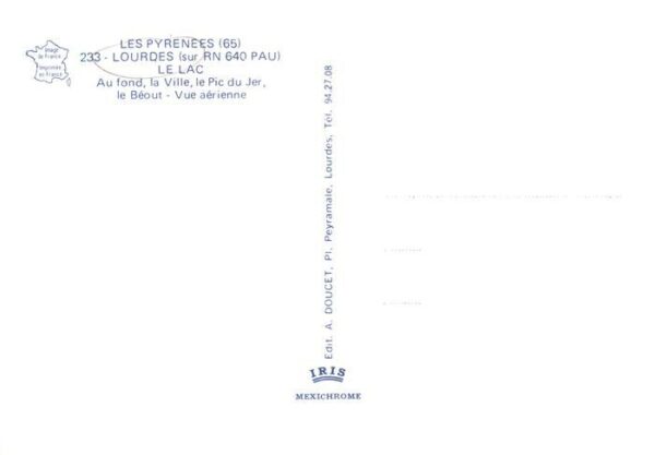 Lourdes 65 Au fond la Ville le Pic du Jer le Beout – Bild 2