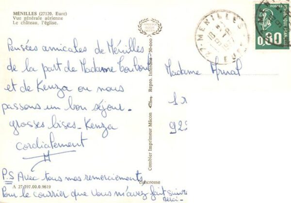 Menilles 27 Eure Vue generale aerienne Le chateau l'egli – Bild 2