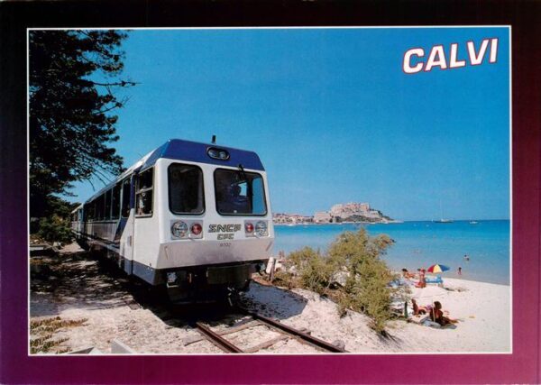 Calvi 2B Haute-Corse La micheline sur la plage