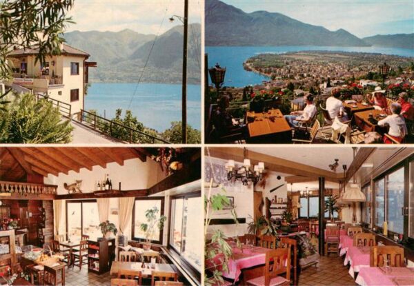 Orselina TI Osteria Bellavista Gasträume Panorama