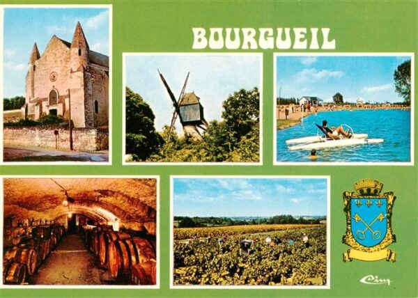 Bourgueil 37 Indre-et-Loire Abbaye Le moulin bleu Le plan d’eau Une