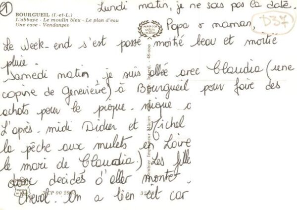 Bourgueil 37 Indre-et-Loire Abbaye Le moulin bleu Le plan d’eau Une – Bild 2