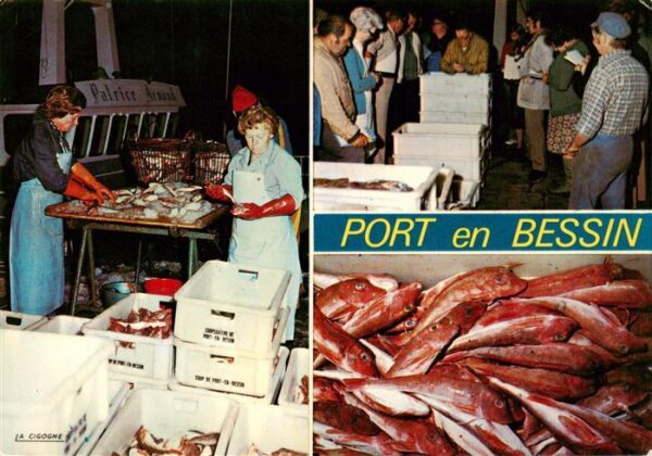 Port-en-Bessin-Huppain 14 Calvados Triage et vente du poisson
