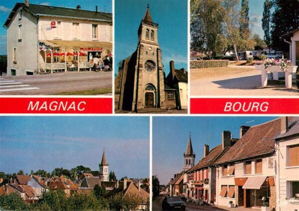 Magnac-Bourg 87 Haute-Vienne Restaurant le Paris Toulouse Eglise Cam