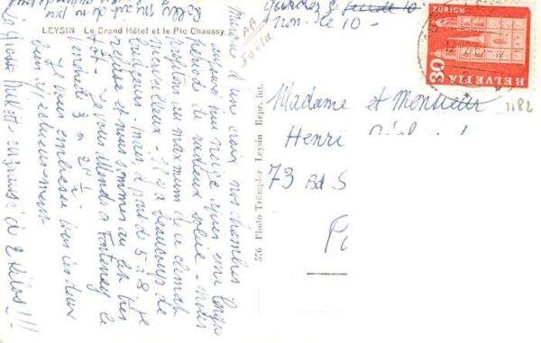 Leysin VD Le Grand Hotel et le Pic Chaussy – Bild 2
