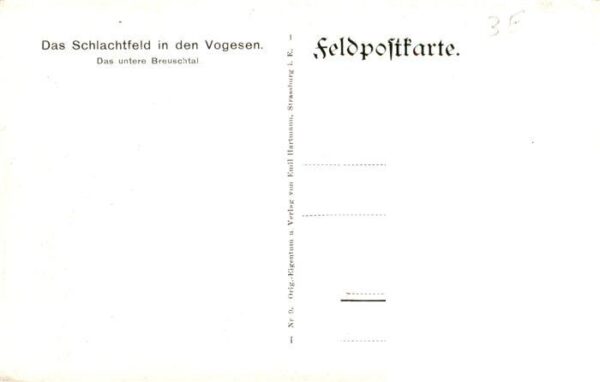 Vogesen Vosges Region Schlachtfeld in den Vogesen Unteres Bre – Bild 2