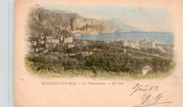Beaulieu -sur-Mer 06 Alpes-Maritimes Vue Panoramique