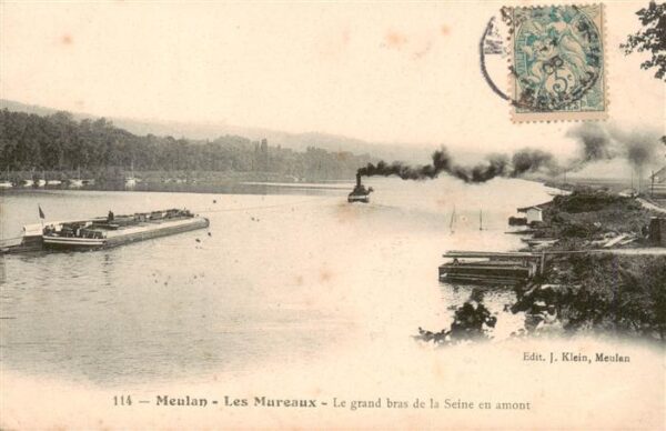 Meulan 78 Yvelines Les Mareaux Le grand bras de la Seine e