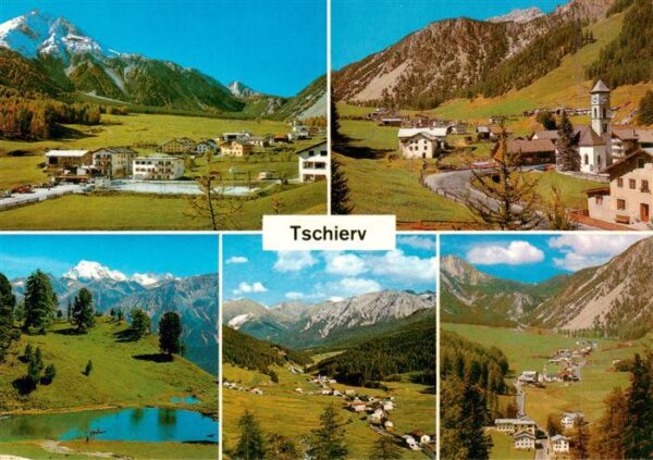 Tschierv Tschierf GR mit Piz Daint Minschuns Lai da Juata mi