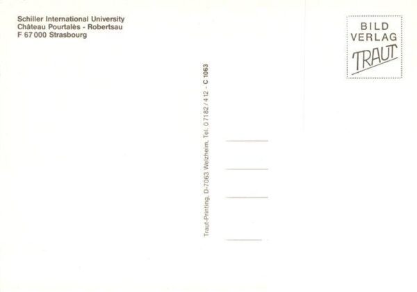 Strasbourg  Strassburg 67 Bas-Rhin Schiller International University Chate – Bild 2