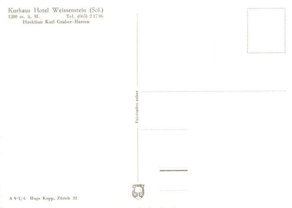 Weissenstein 1300m SO Fliegeraufnahme Hotel Kurhaus Weissenst – Bild 2