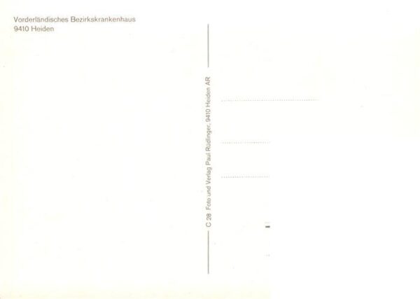 Heiden AR Vorderländisches Bezirkskrankenhaus – Bild 2