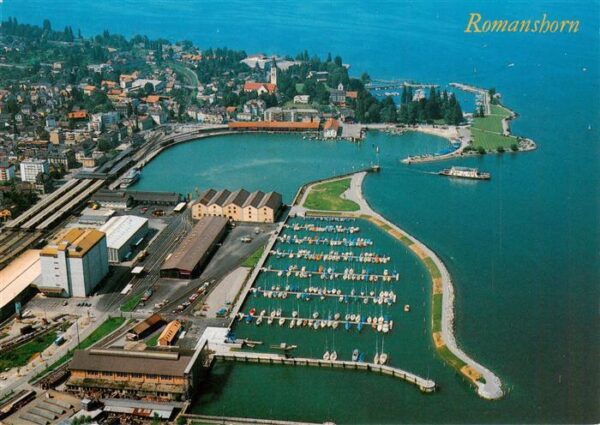Romanshorn TG Fliegeraufnahme mit Yachthafen