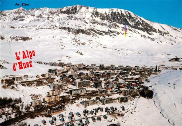 Alpe d Huez 38 Isere Vue aerienne