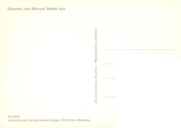 Disentis GR Blick von Mompe Medel – Bild 2