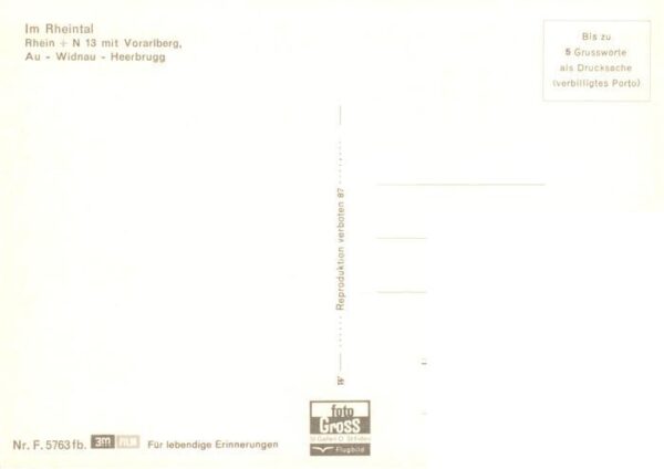 Heerbrugg SG Widnau und Au Rheintal mit Vorarlberg A – Bild 2