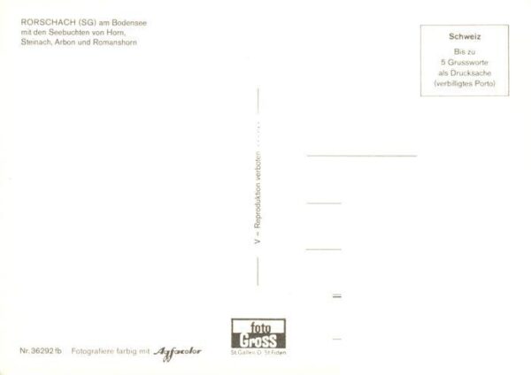 Rorschach Bodensee SG mit Seebuchten von Horn Steinach Arbon – Bild 2